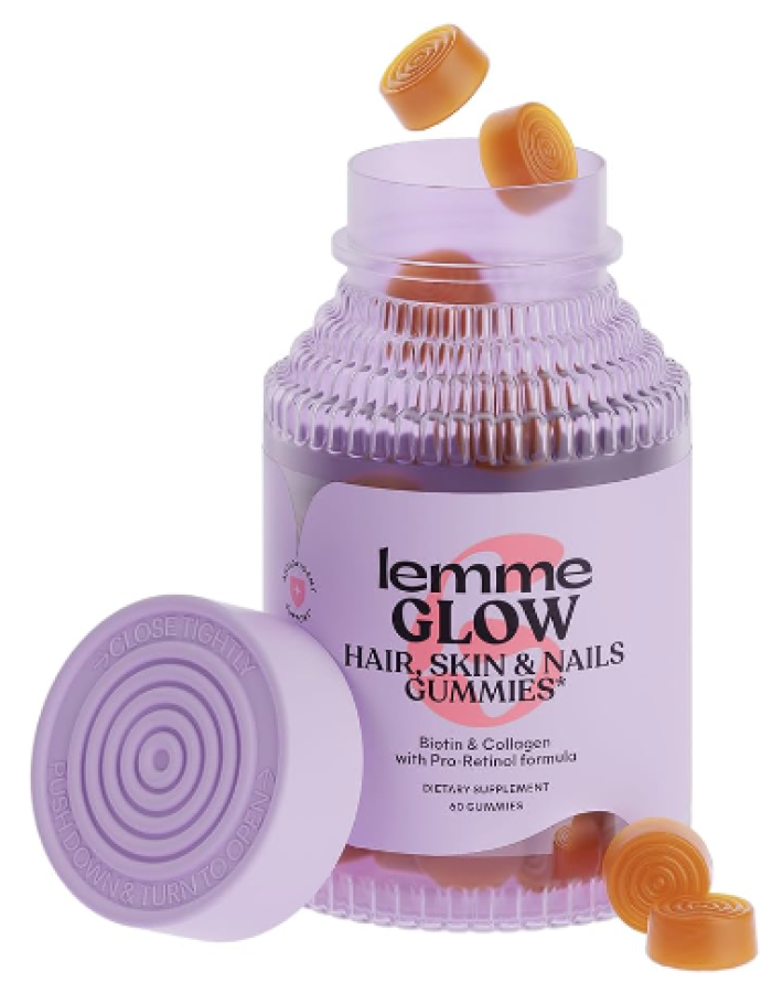 Lemme Glow Collagen Hair Gummies for Strong