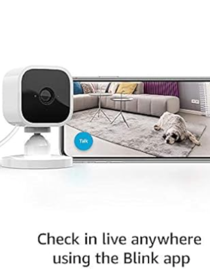 Compact indoor plug-in smart security camera